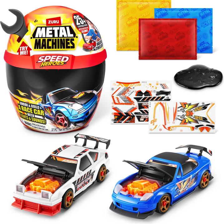 Image du produit Zuru Jeu de casques de machines en métal avec 2 voitures