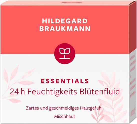 Produktbild Hildegard Braukmann ESSENTIALS 24 h Feuchtigkeits Blütenfluid (Körperlotion, 50 ml)