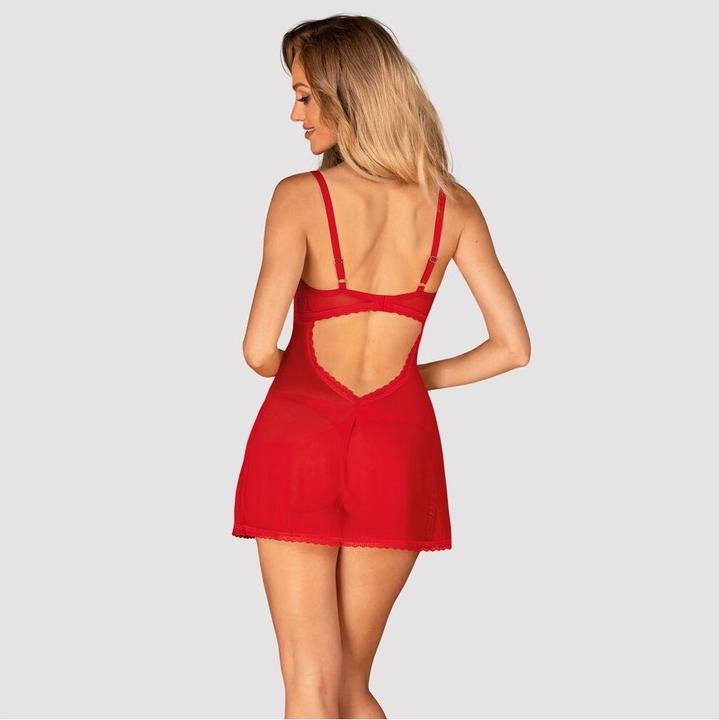 Immagine prodotto Obsessive Babydoll e perizoma Chilisa rosso (S)