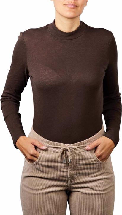 Marc O'Polo Long Sleeve T-Shirt High Neck deep walnut
