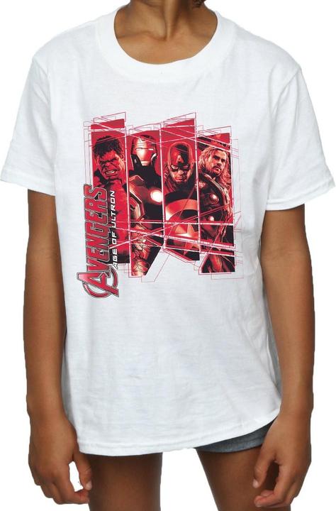 Image du produit - T-shirt AVENGERS TEAM COLLAGE - Fille (152, 158)
