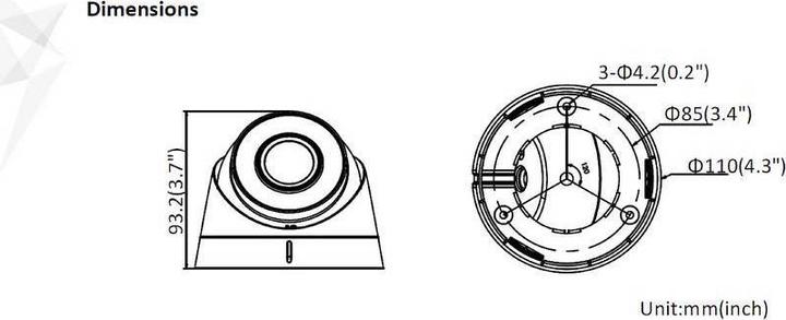 Produktbild Hikvision DS-2CD1323G0E-I(2.8mm)(C) LAN IP Überwachungskamera 1920 x 1080 Pixel (1920 x 1080 Pixels)