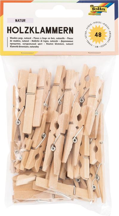 Produktbild Folia Holzklammern (48 x)