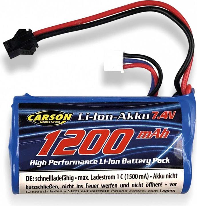 Actual product image Carson 7.4V/1200mAh LiION Land Rover JST (7.40 V, 1200 mAh)