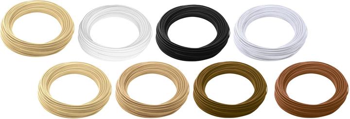 Renkforce Advanced Filaments assorted 2.85 mm, 50 g each (PETG, Carbon, TPE, HIPS, PVA, 2.85 mm, 400 g, Brown, Beige, Black, Silver, White)