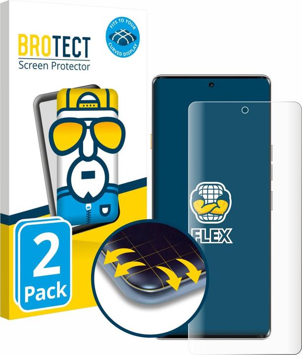 Actual product image BROTECT Full-Screen Protector (2 Piece, Huawei Mate 40 Pro 5G)