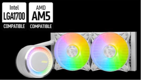 Actual product image MSI Mag Coreliquid E240 White
