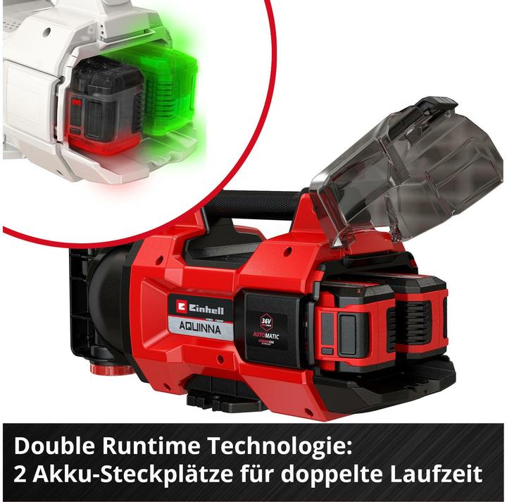 Actual product image Einhell AQUINNA 18/28 F LED battery garden pump (Garden pump)