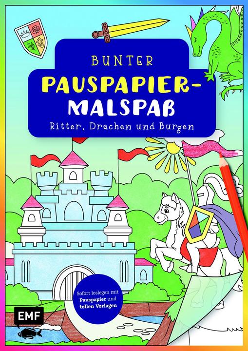 Image du produit Coloriage sur papier calque - Chevaliers, dragons et châteaux forts