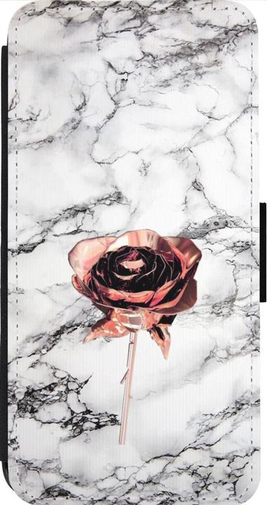 Actual product image PhoneLook Coque Wallet noir Marble Rose Gold (Apple iPhone 13 Pro Max)