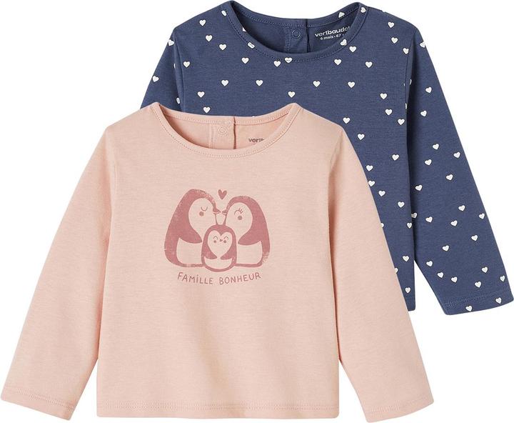 Actual product image Vertbaudet 2-pack baby shirts BASIC (68)