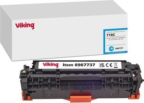 Image du produit Viking Cartouche de toner Compatible Canon 718C Cyan (C)