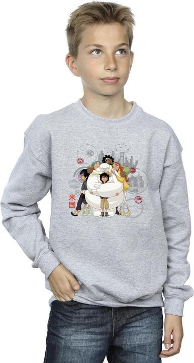 Immagine prodotto Disney Big Hero 6 Baymax Group Hug Felpa Ragazzi (128)