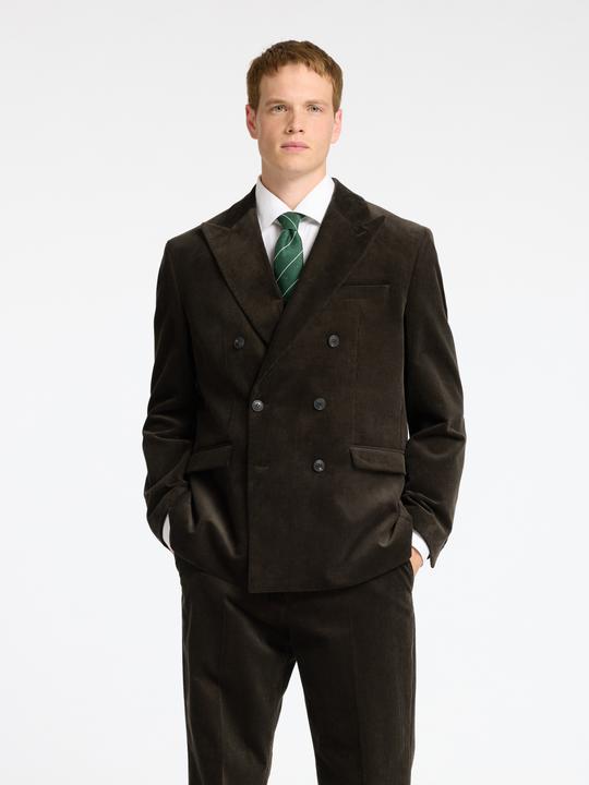Image du produit Selected Homme Regular Fit Blazer à double boutonnage en velours côtelé (50)