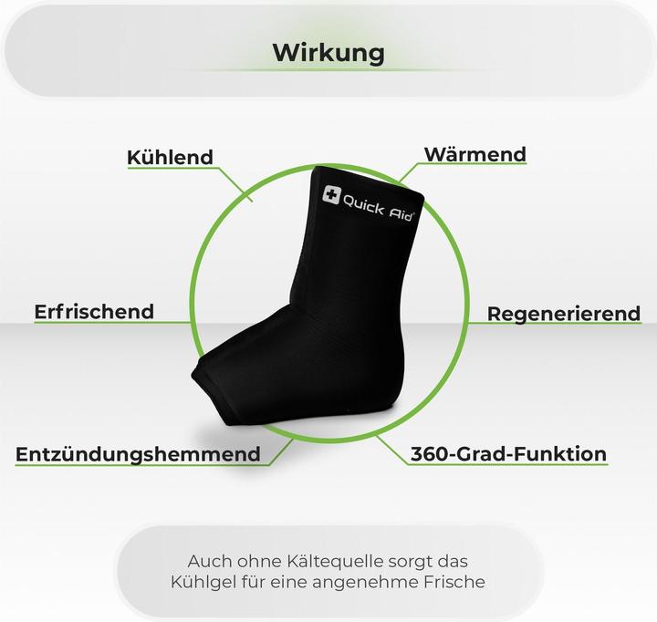 Produktbild Quick Aid Fussgelenk Kühlmanschette (L)