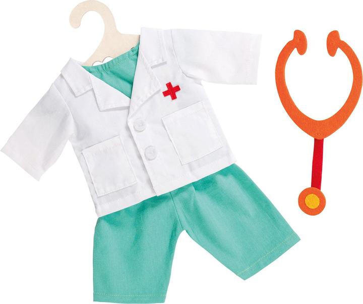 Image du produit Heless Tenue de médecin t.28-35 cm 4 pcs. pantalon, veste, haut et stéthoscope