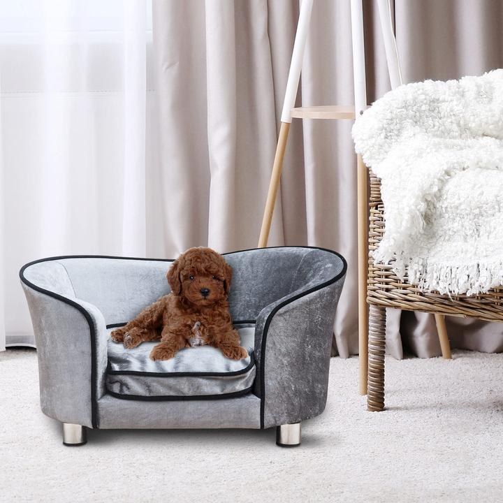 Produktbild PawHut Luxus Hundecouch mit einem weichen Kissen (Hund)