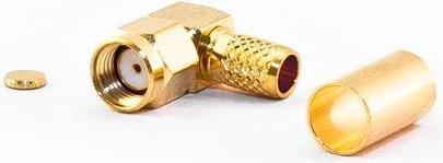 Produktbild Varia RP-SMA-Stecker gewinkelt 90° für H155 Kabel, Crimp Version