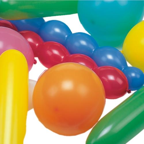 Actual product image Papstar Balloons assorted colours various shapes various shapes
