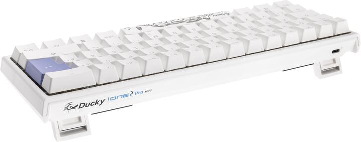 Produktbild Ducky One 2 Pro Mini White Edition Gaming Tastatur, RGB LED - Cherry (DE, Kabelgebunden)