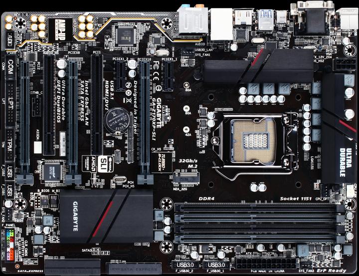 Produktbild Gigabyte Z170xp-Sli (LGA 1151, Intel Z170, ATX)