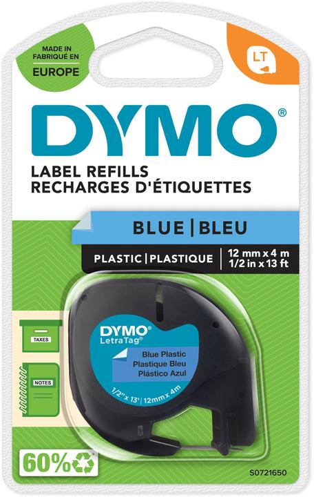Produktbild Dymo Schriftband LetraTag (1.20 cm, Blau)