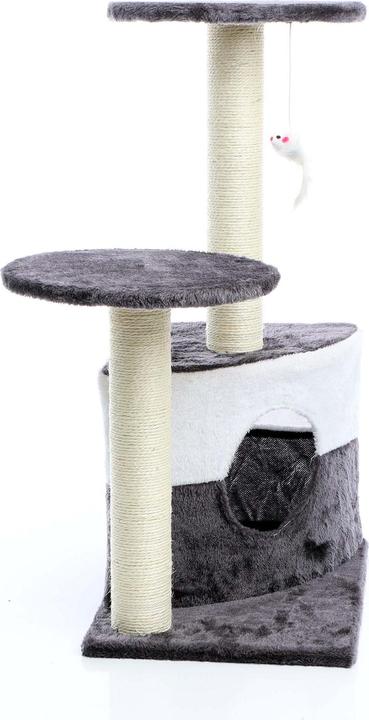 Image du produit Wiltec Arbre à chat gris 71cm Arbre d’escalade Arbre de grattage Jeu Chats (71 cm, Gris)