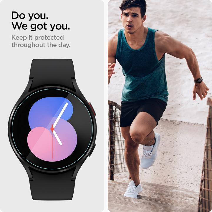 Immagine prodotto Spigen Glas.TR Sam Galaxy Watch 4/5 40mm Classic 2-Pack "EZ FIT" AGL05340 szkło hartowane