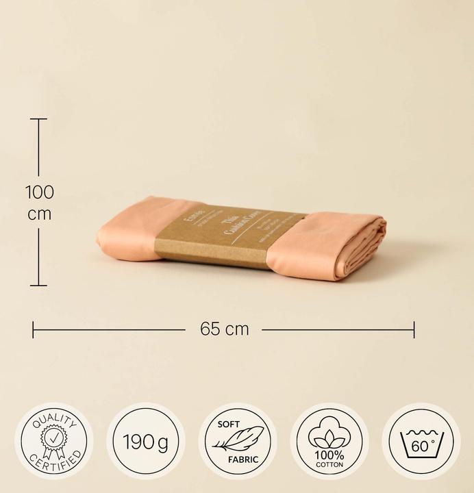Actual product image Esmée Thia Soft Peach, 65 x 100 cm (Pillowcase, 65 x 100 cm)