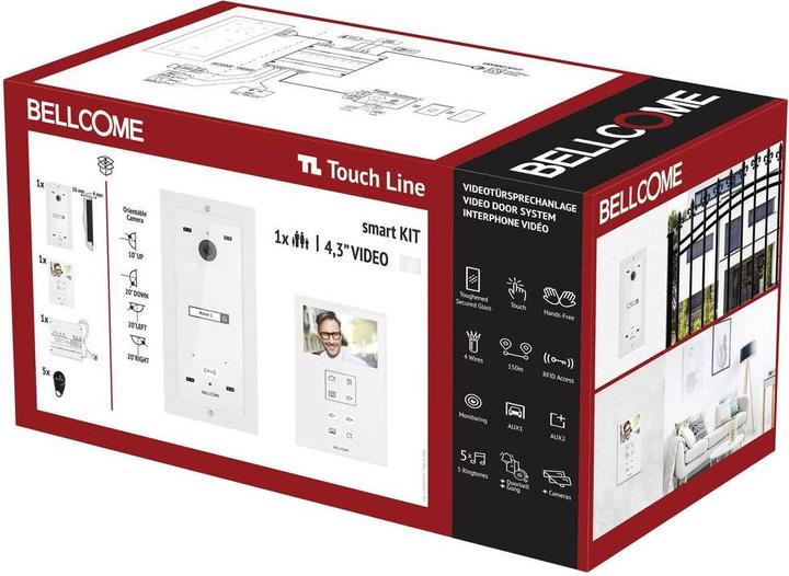 Produktbild Bellcome ELECTRA Video-Türsprechanlage Kabelgebunden Komplett-Set Weiss (Kabelgebunden)