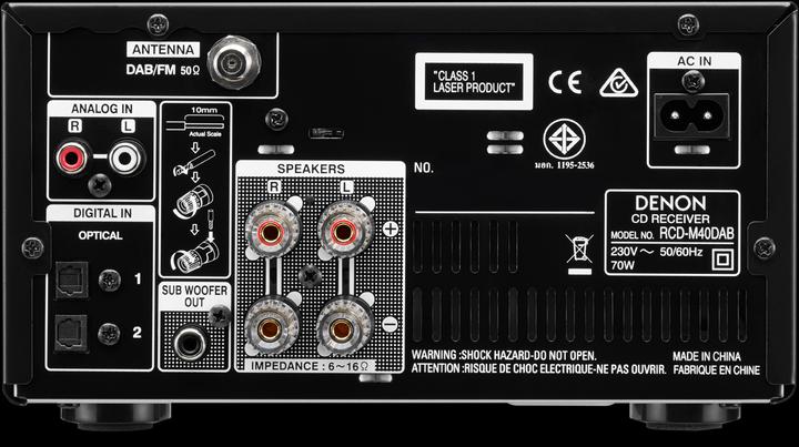 Image du produit Denon Rcd-M40dab (Récepteur de CD)