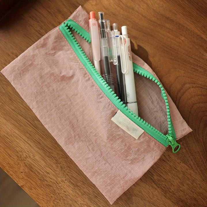 Immagine prodotto Only-Bags.Store Buste con zip in nylon multicolore, sottili buste multiuso per penne, gioielli e monete