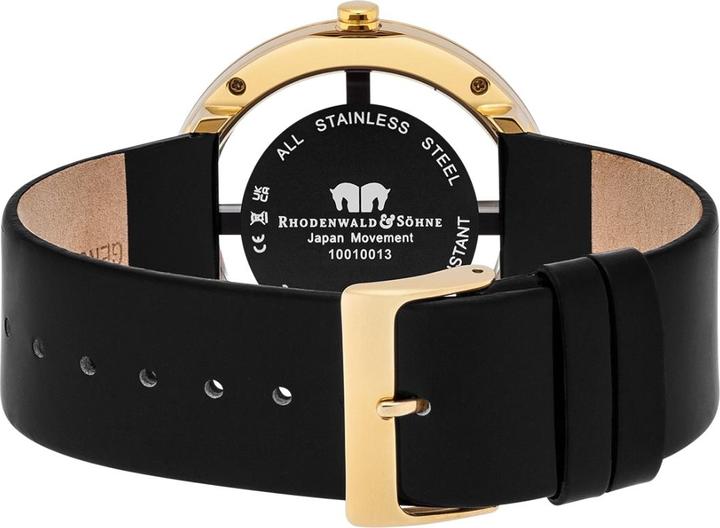 Image du produit Montre à quartz Lucrezia en cuir véritable noir - 4336 (Montre analogique, 42 mm)