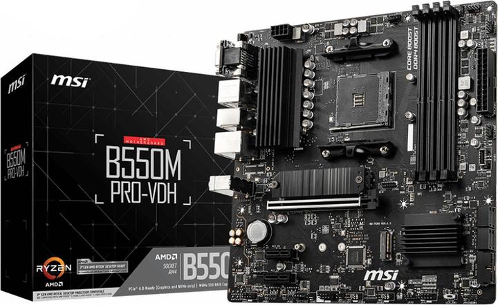 MSI Pro-VDH (AM4, AMD B550, mATX)