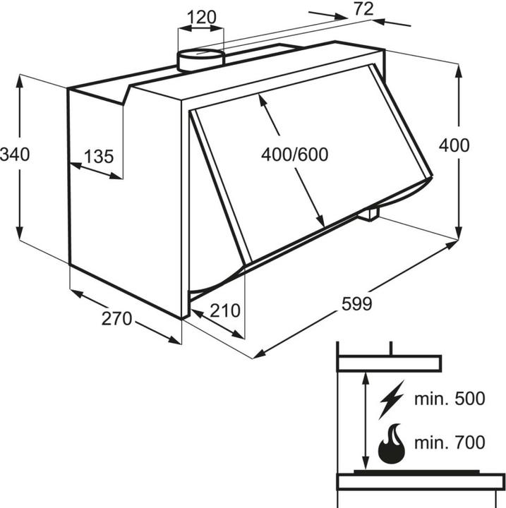 Immagine prodotto AEG DEB1621S (Sottostruttura cappuccio)