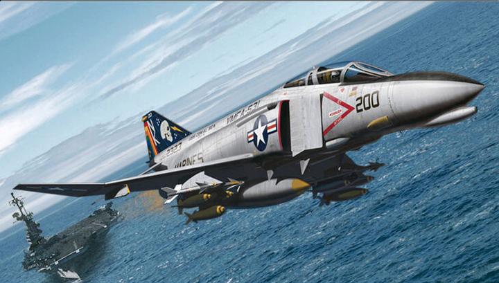Actual product image Academy 1/48 USMC F-4B/N VMFA-531 "Gray Ghosts"