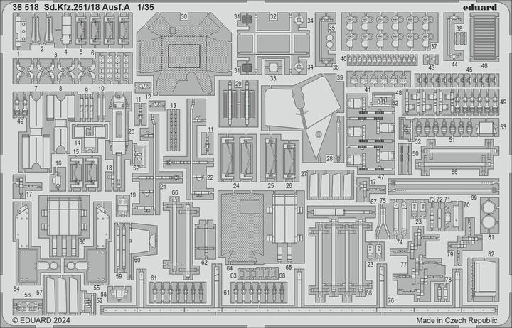 Valori nutrizionali e ingredienti Eduard Sd.Kfz. 251/18 Ausf. A ICM