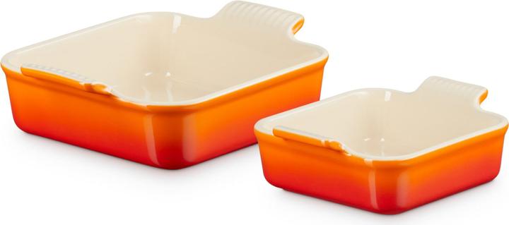 Le Creuset Set di 2 casseruole Tradition da 13/20 cm rosso forno