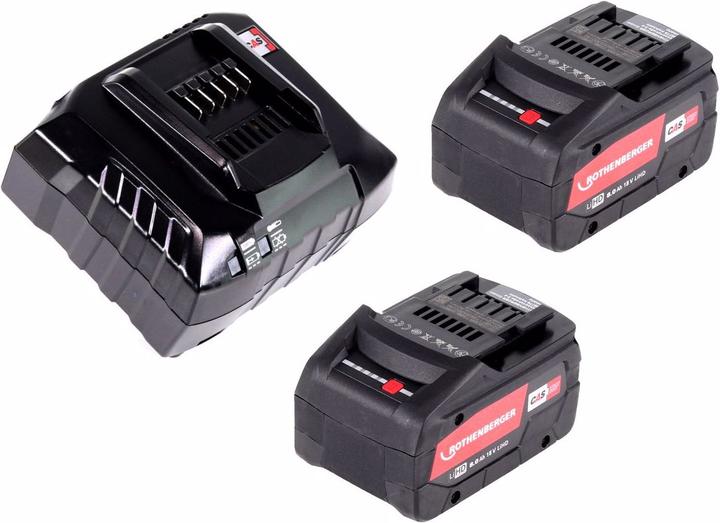 Image du produit Rothenberger ROMAX 4000 Sertisseuse sur batterie 18V + 2x batterie 8,0Ah + chargeur + coffret