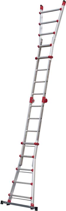 Actual product image Hailo Multi-function telescopic ladder (Stepladder, Telescopic ladder, Multi-purpose ladder, 24 cm)