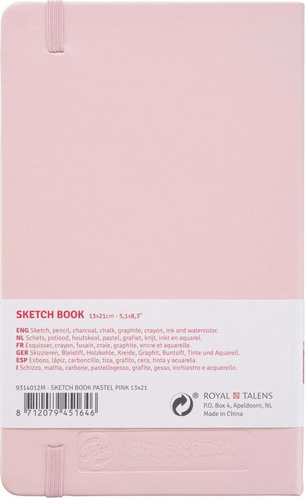 Immagine prodotto Talens Libro da colorare 13 x 21 cm rosa pastello (A5)