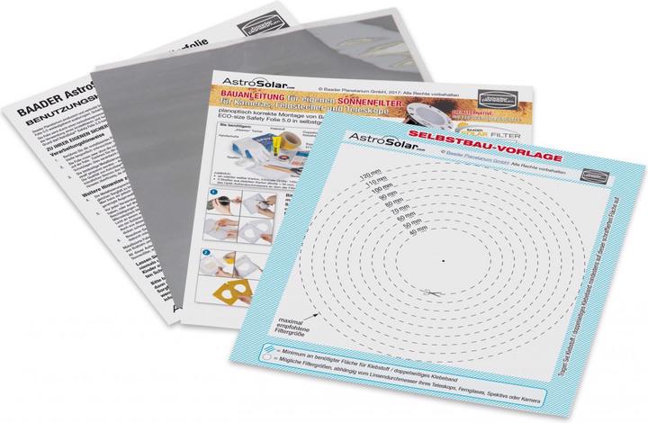 Produktbild Baader Planetarium AstroSolar Folie 5.0, 140x155mm