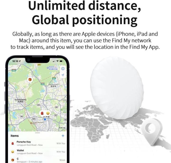 Produktbild Lippa - Smart-Finder for Keys, Things and Pets - Apple Find My - 1 pcs (iOS)