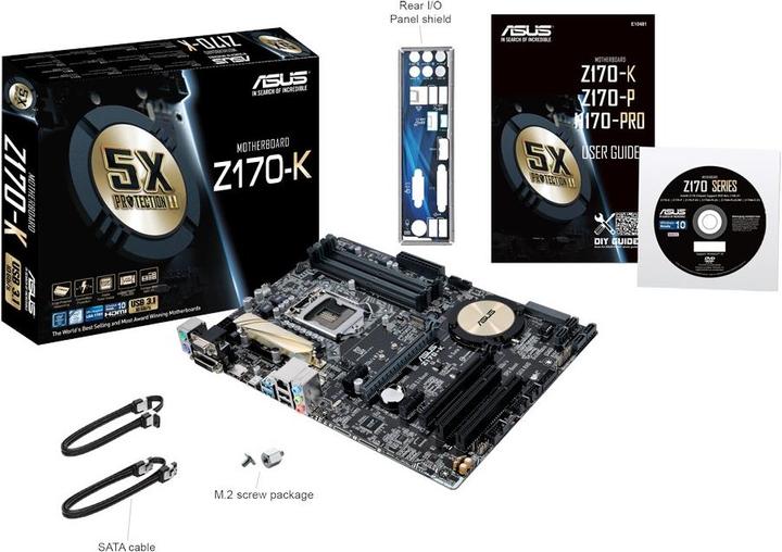 Produktbild ASUS Z170-K (LGA 1151, Intel Z170, ATX)