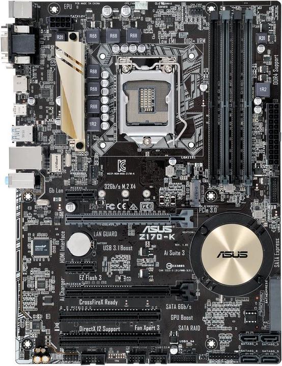 Produktbild ASUS Z170-K (LGA 1151, Intel Z170, ATX)