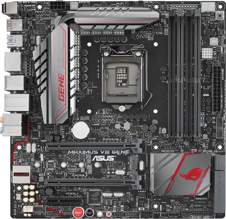 Produktbild ASUS Maximus VIII Gene (LGA 1151, Intel Z170, mATX)