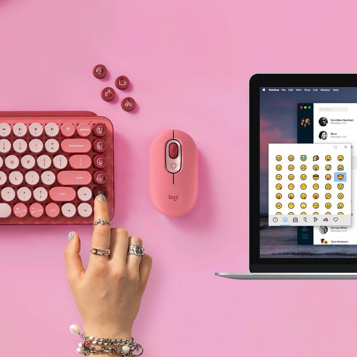 Produktbild Logitech Pop Keys Heartbreaker (Eng. Int., Kabellos)