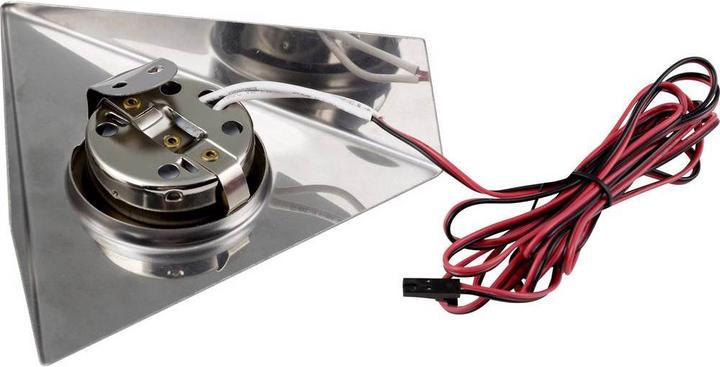 Image du produit Heitronic Eclairage de vitrine à LED 6 W blanc chaud acier inoxydable (360 lm)