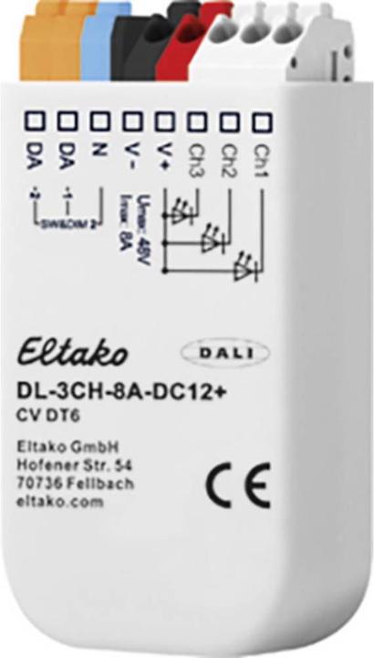 Actual product image Eltako LED dimmer 3 channel DALI 8 A