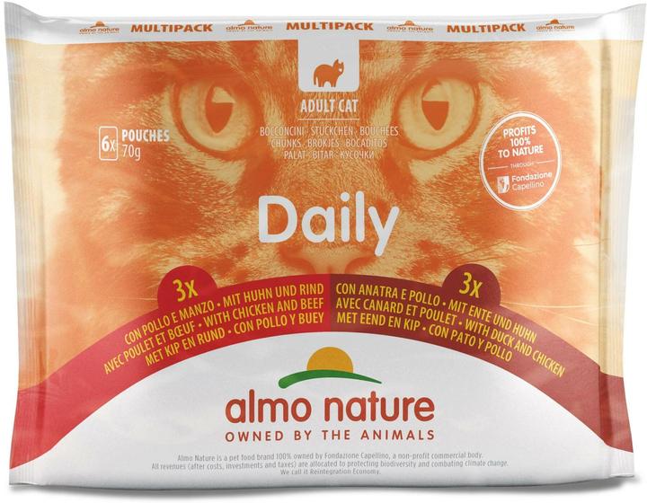 Almo Nature Daily (Adult, 6 Stk., 420 g)